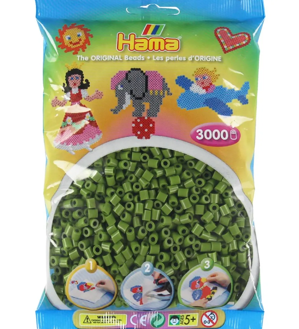 Hama Perler>Midi Perler - 3000 stk. - 84 Oliven