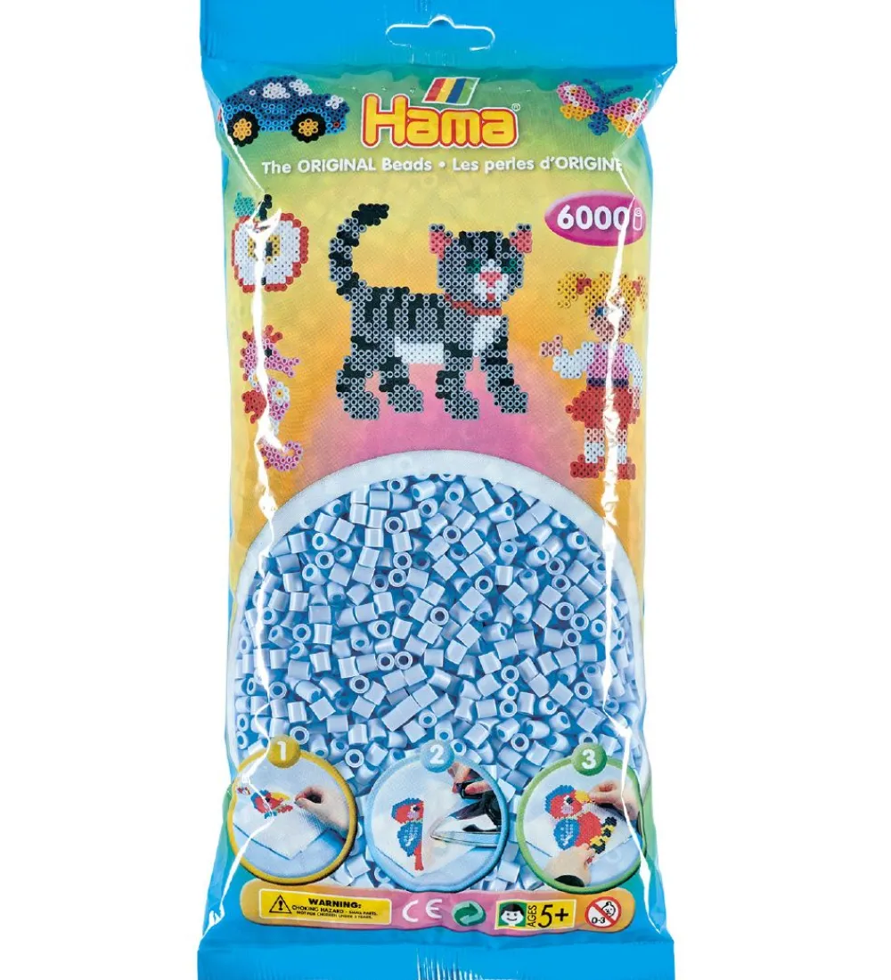 Hama Perler>Midi Perler - 6000 stk. - 97 Pastel Isblå