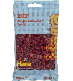 Hama Perler|Kreativ Leg>Midi Perler - 1000 stk. - 118 Mørk Kirsebær