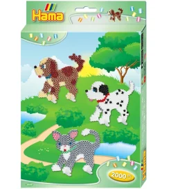 Hama Perler>Midi Perleæske - 2000 stk. - Hund Og Kat