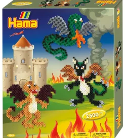 Hama Perler>Midi Perlesæt - 2500 stk. - Drager