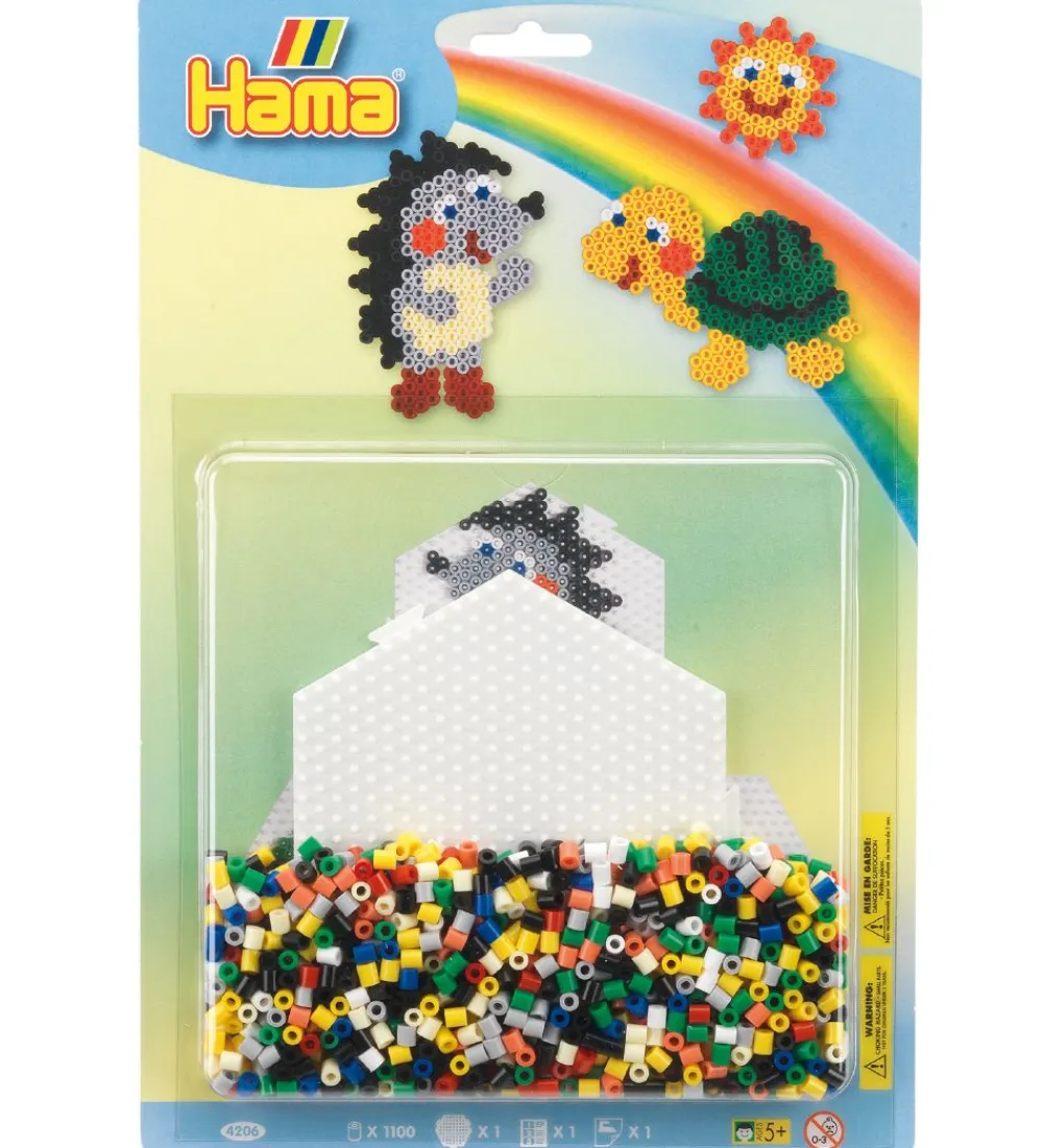 Hama Perler>Midi Perlesæt - 1100 stk. - Sekskant