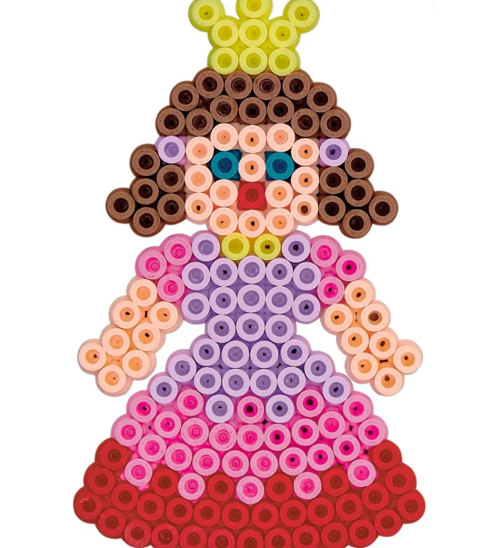 Hama Perler>Midi Perlesæt - 3000 stk. + 4 Plader - Pastel Multifarvet