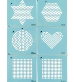 Hama Perler>Midi Stickers til Perleplade - 6 figurer