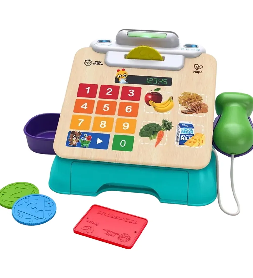 Hape Trælegetøj>Kasseapparat m. Lyd - Magic Touch Cash Register