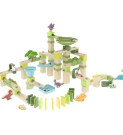 Hape Konstruktionslegetøj|Kuglebaner>Kuglebane - Dino Adventure Marble Run - 131 Dele
