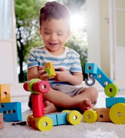 Hape Stablelegetøj>Stablelegetøj - Træ - 44 Dele