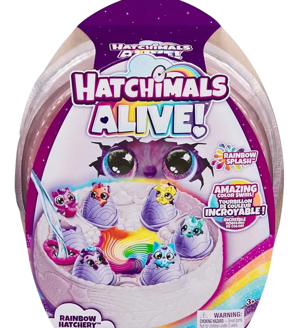 Hatchimals Figurer>Legetøj - Alive Rainbow Hatchery