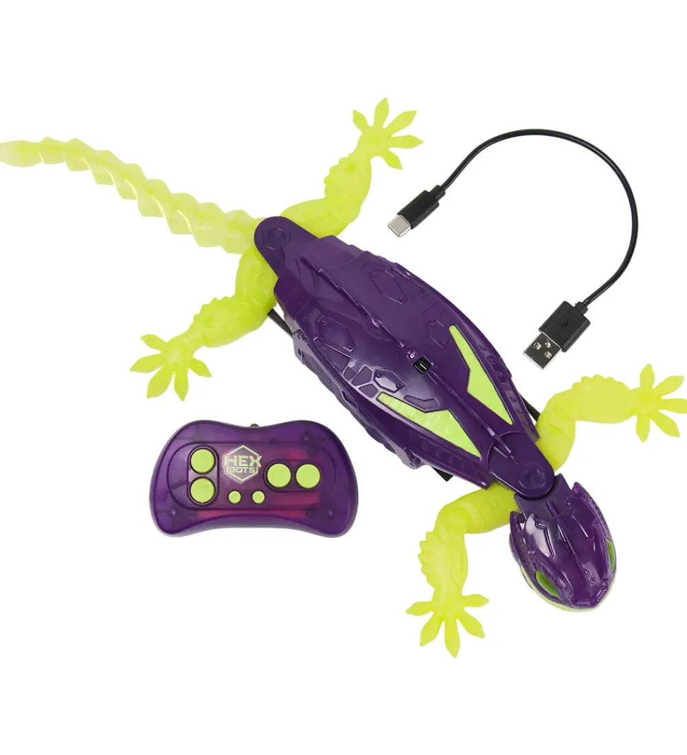 Hex Bots Biler, Tog Og Køretøjer>Vægkravlende Gekko - Fjernstyret - Glow In The Dark