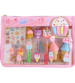 Hot Focus Tuscher Og Farver|Kreativ Leg>Taske m. Tilbehør - 3 Gelpenne/Notesblok