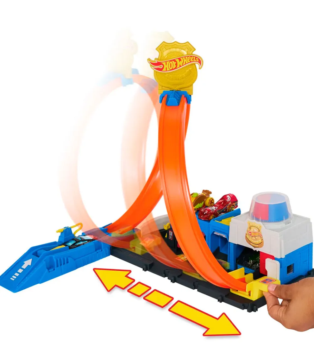 Hot Wheels Biler, Tog Og Køretøjer>Bilbane - City Super Police Station