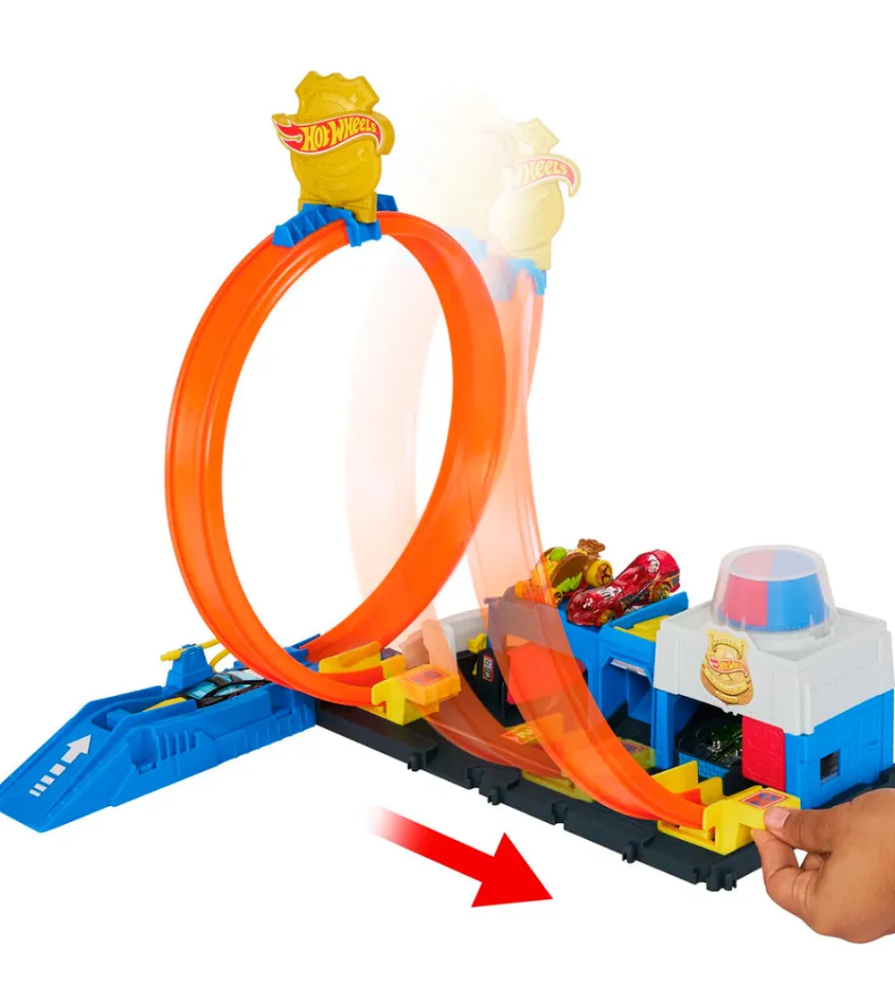 Hot Wheels Biler, Tog Og Køretøjer>Bilbane - City Super Police Station