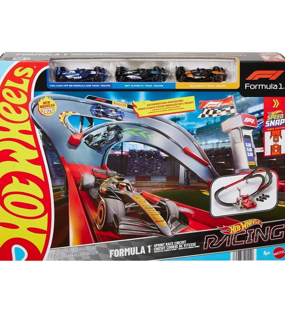 Hot Wheels Biler, Tog Og Køretøjer>Bilbane - F-1 Racing Sprint Trackset