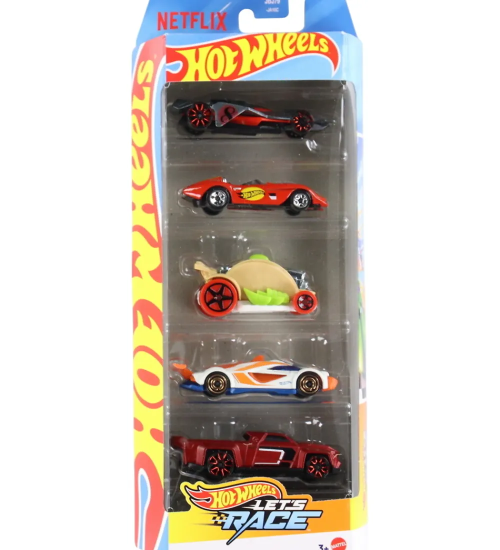 Hot Wheels Biler, Tog Og Køretøjer>Biler - 5-pak - Let's Race