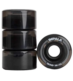 Impala Rulleskøjter>Hjul - 4-pak - 58 mm - Sort