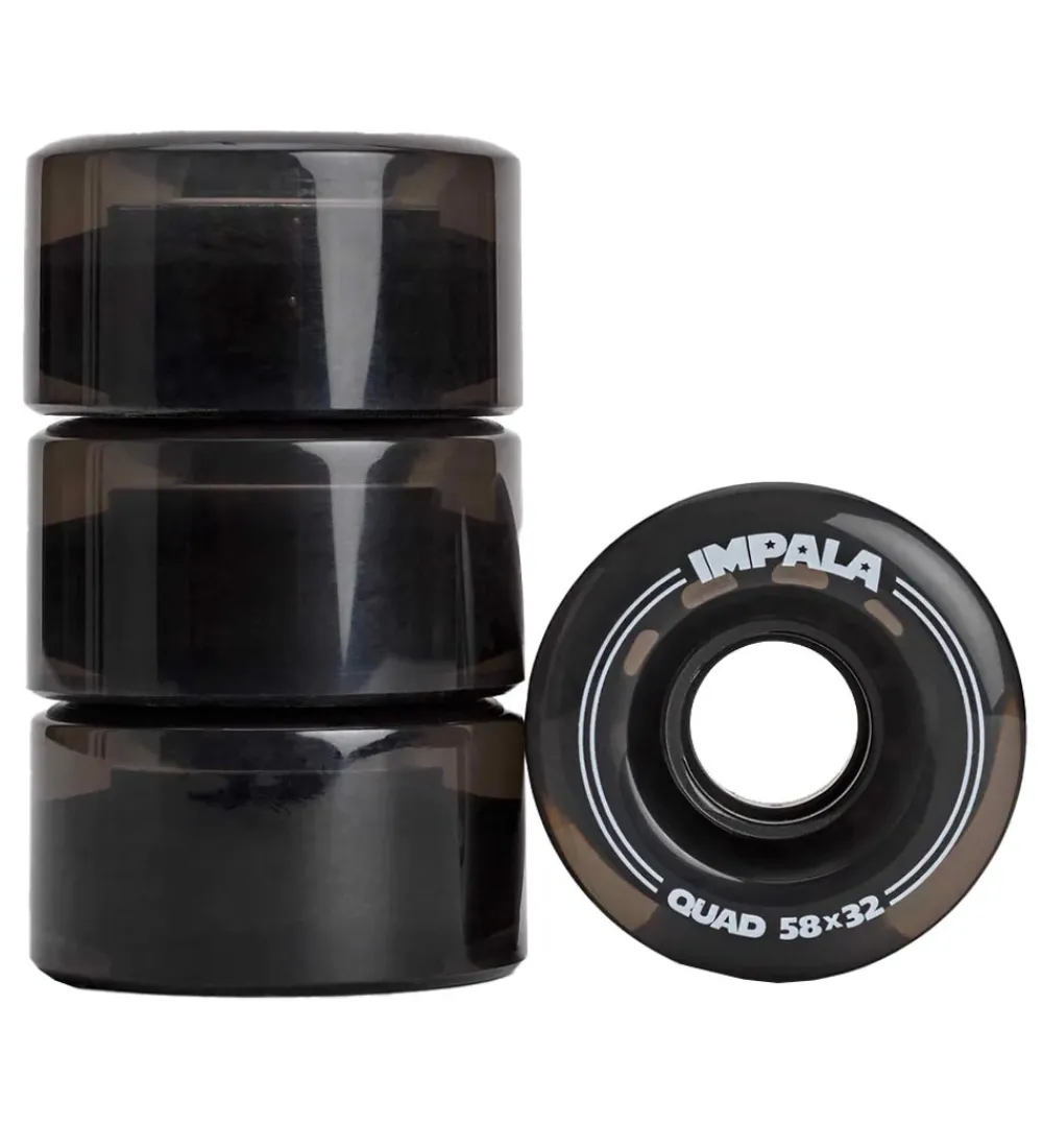 Impala Rulleskøjter>Hjul - 4-pak - 58 mm - Sort