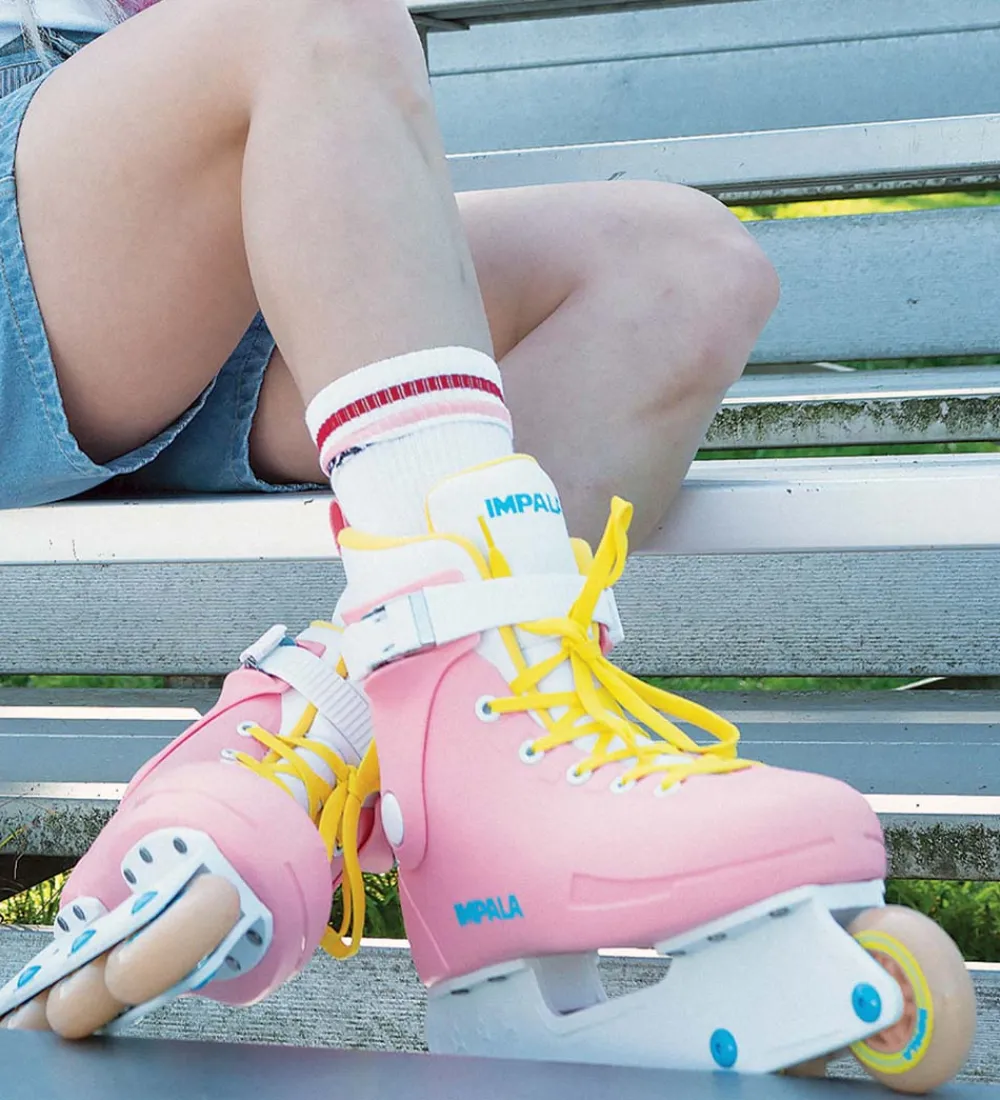 Impala Rulleskøjter>Rulleskøjter - Lightspeed Inline - Rosa/Gul - Inliner