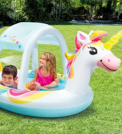 Intex Badebassin|Udeleg Og Udendørs Legetøj>Badebassin - Unicorn Spray Pool - 254x132x109 cm - 130 L