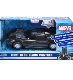Dickie Toys Biler, Tog Og Køretøjer>Jada Bil - Marvel Light Hero - Black Panther - 1:32