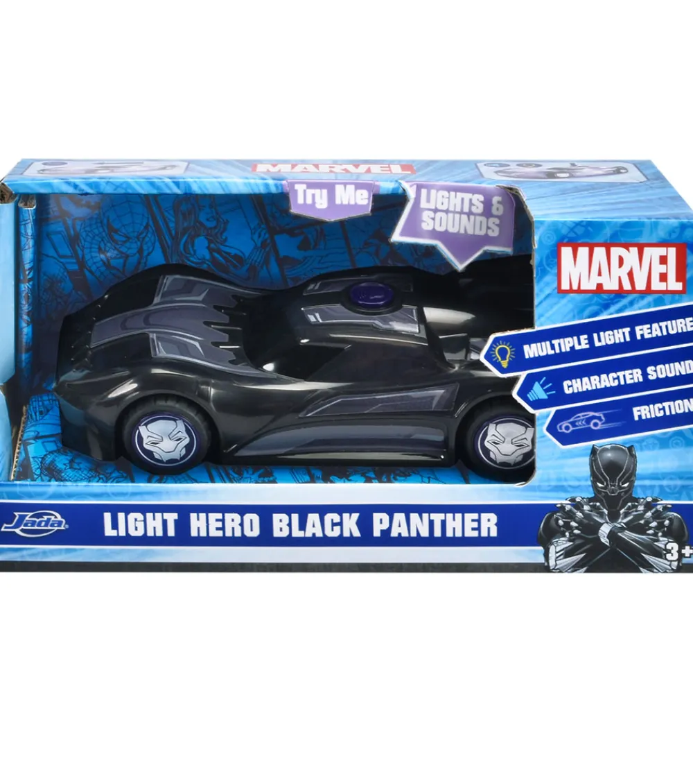 Dickie Toys Biler, Tog Og Køretøjer>Jada Bil - Marvel Light Hero - Black Panther - 1:32
