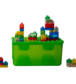 Jelly Blox Konstruktionslegetøj|Byg Og Klodser>Opbevaringskasse m. Klodser - 2-i-1 - 30 Dele - Grøn