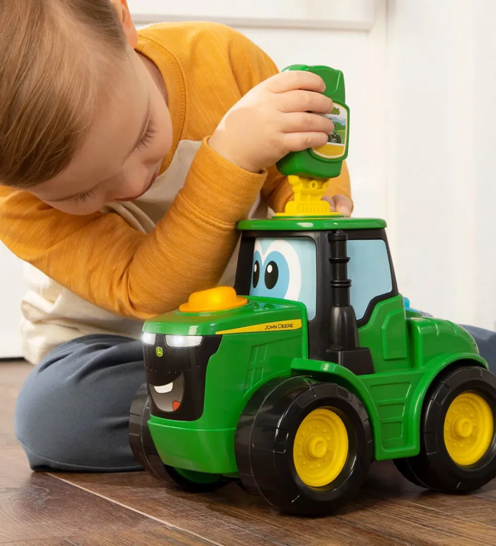 John Deere Traktorer|Biler, Tog Og Køretøjer>Traktor - Key N Go Johnny Tractor