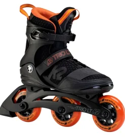 K2 Rulleskøjter>Rulleskøjter - Trio LT 100 M - Sort/Orange - Inliner