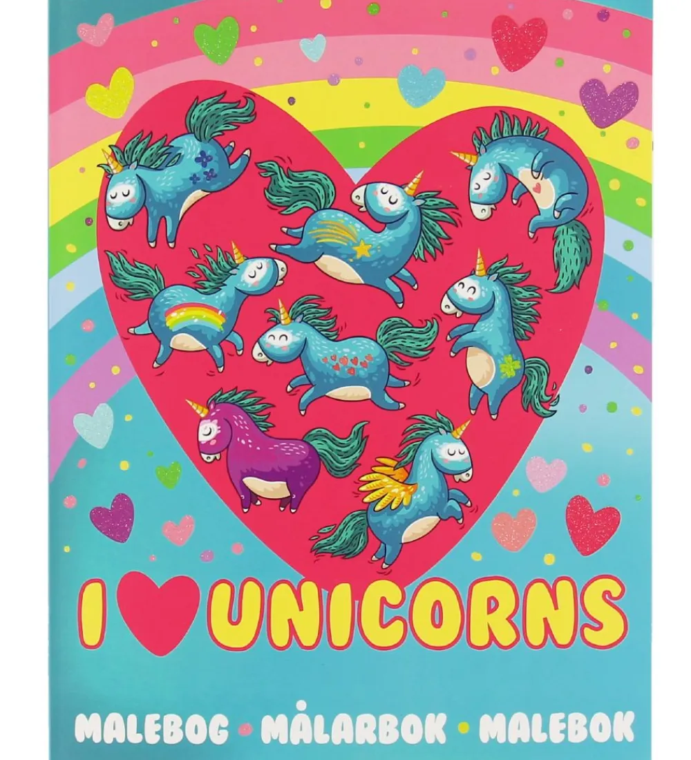 Karrusel Forlag Malebog>Malebog - Enhjørninge