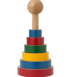 Kay Bojesen Trælegetøj|Stablelegetøj>Stabletårn - Træ - 22 cm - Multifarvet