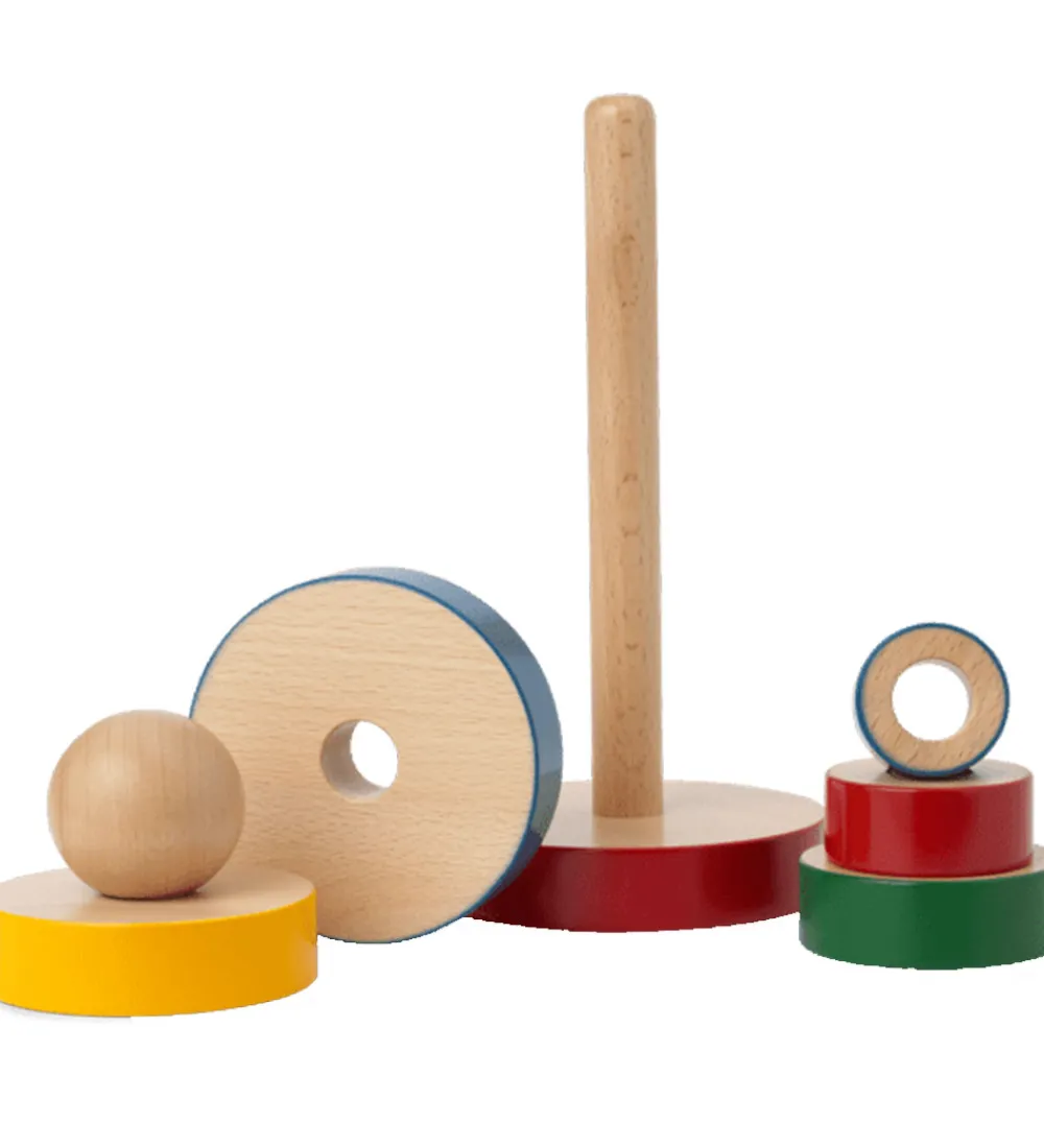 Kay Bojesen Trælegetøj|Stablelegetøj>Stabletårn - Træ - 22 cm - Multifarvet