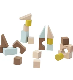 Kids Concept Trælegetøj|Aktivitetslegetøj>Byggeklodser - 21 Dele - Multi