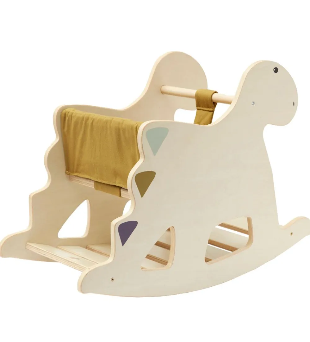 Kids Concept Gyngeheste>Gyngehest - Træ - Dinosaur