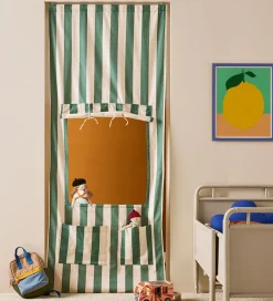 Kids Concept Rolleleg|Legetelte>Kiosk-Dør - Stripe Green