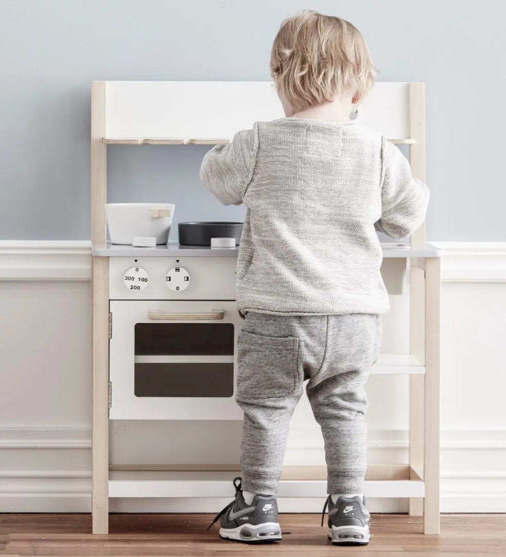 Kids Concept Legekøkken Og Legemøbel>Køkken - Hvid/Grå
