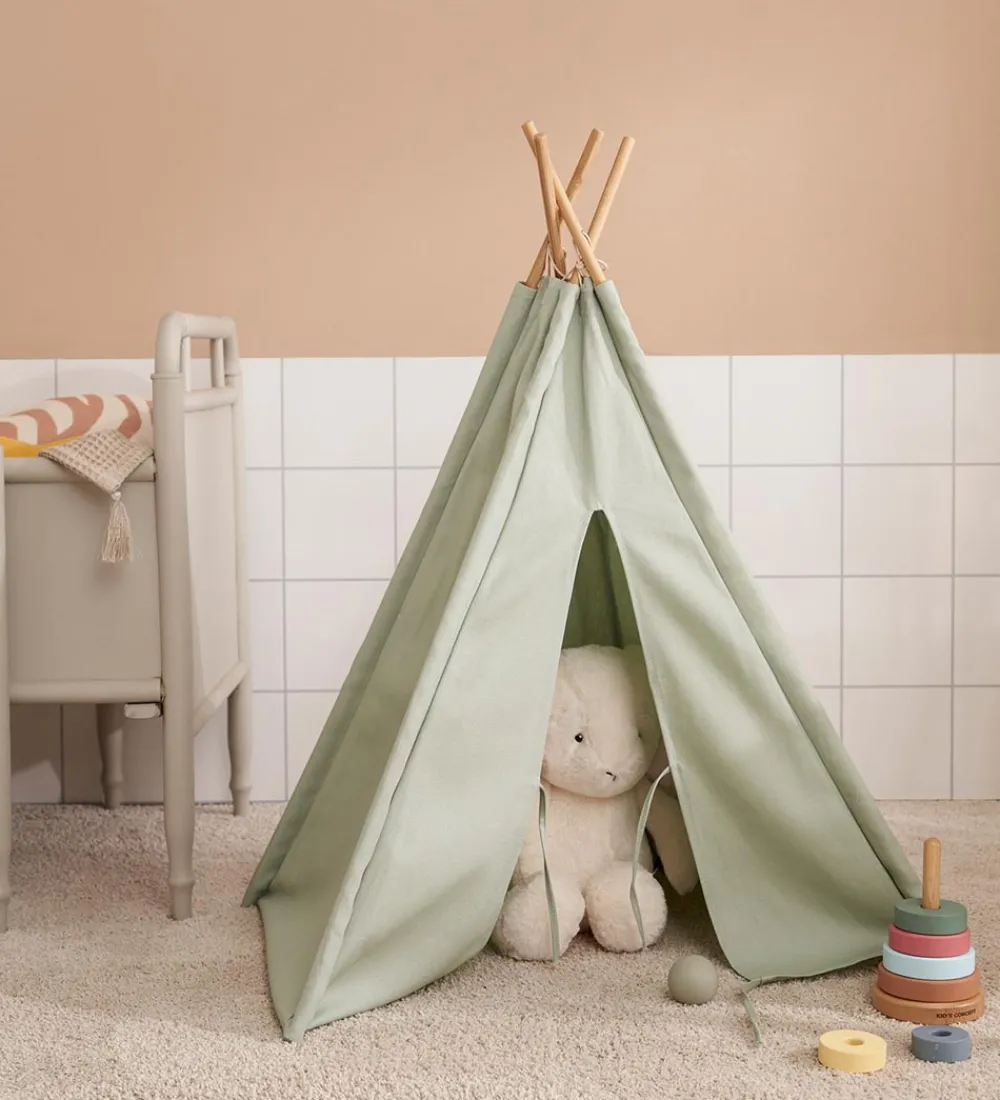 Kids Concept Legetelte>Legetelt - Mini Tipi - Lysegrøn
