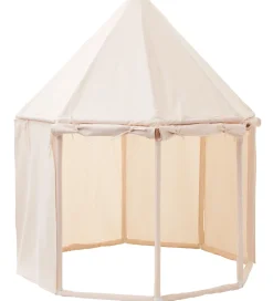 Kids Concept Legetelte>Legetelt - Pavillon - 122x142 cm - Naturhvid