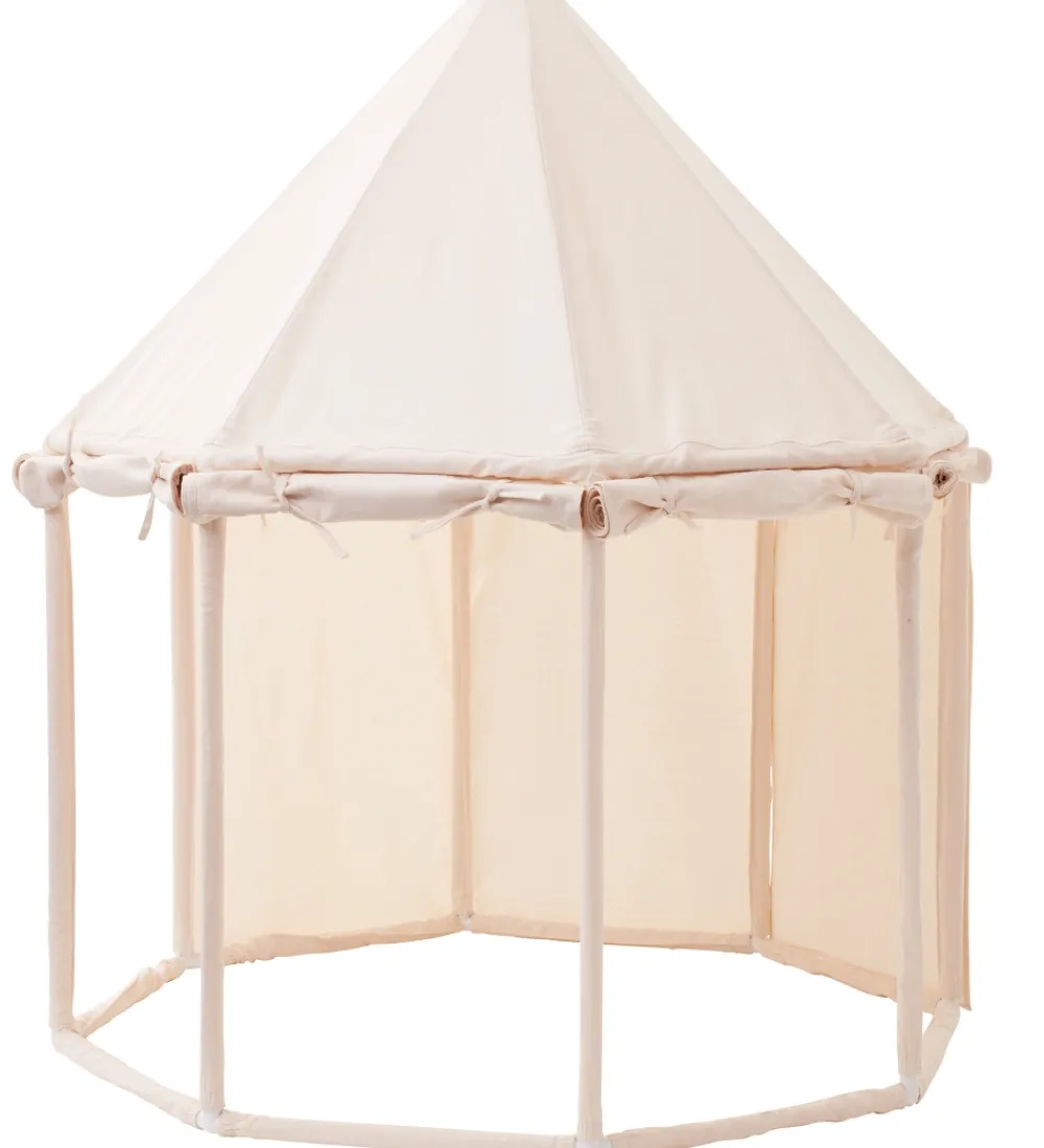 Kids Concept Legetelte>Legetelt - Pavillon - 122x142 cm - Naturhvid