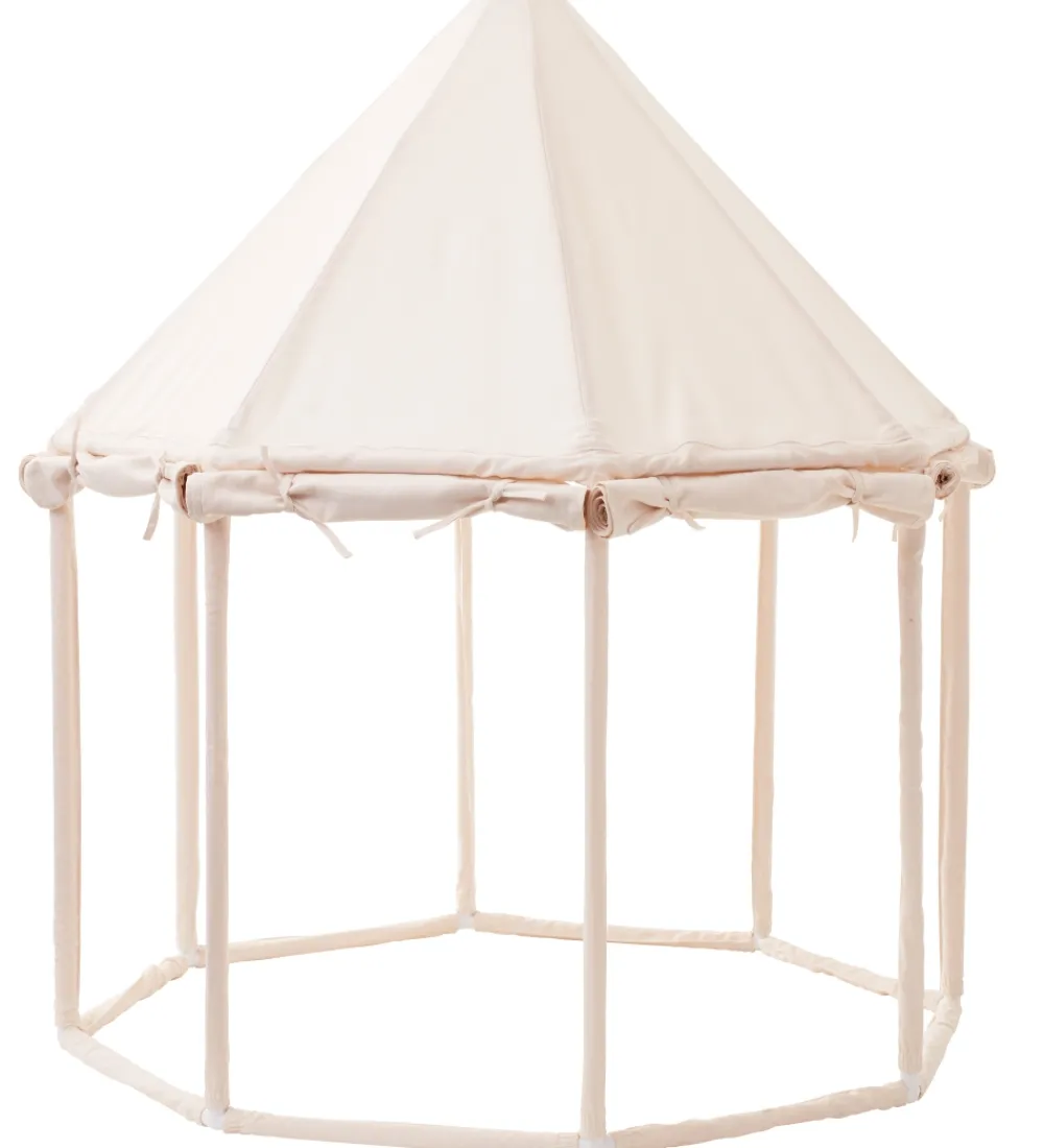 Kids Concept Legetelte>Legetelt - Pavillon - 122x142 cm - Naturhvid