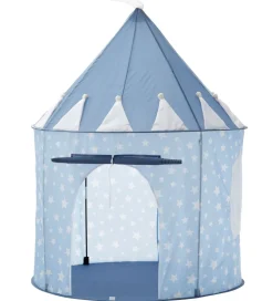 Kids Concept Legetelte>Legetelt - 100x130 cm - Blå m. Stjerner