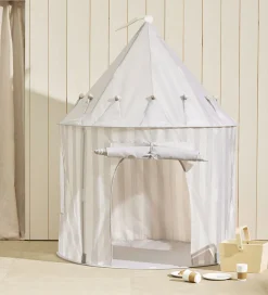 Kids Concept Legetelte>Legetelt - 100x130 cm - Grå Striber