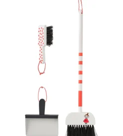 Kids Concept Trælegetøj|Rolleleg>Rengøringssæt - 60 cm - Hvid/Rød m. Mumitrolde