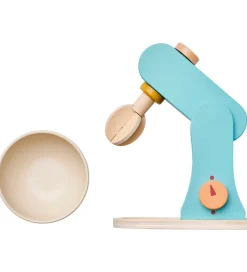 Kids Concept Trælegetøj|Rolleleg>Røremaskine - Træ - 17 cm - Blå