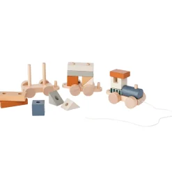 Kids Concept Trælegetøj|Biler, Tog Og Køretøjer>Tog m. Klodser - 38 cm - Træ
