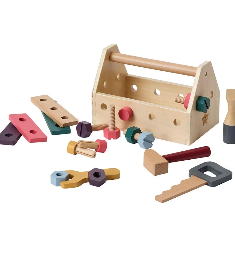 Kids Concept Legeværktøj>Trælegetøj - Værktøjskasse - Træ