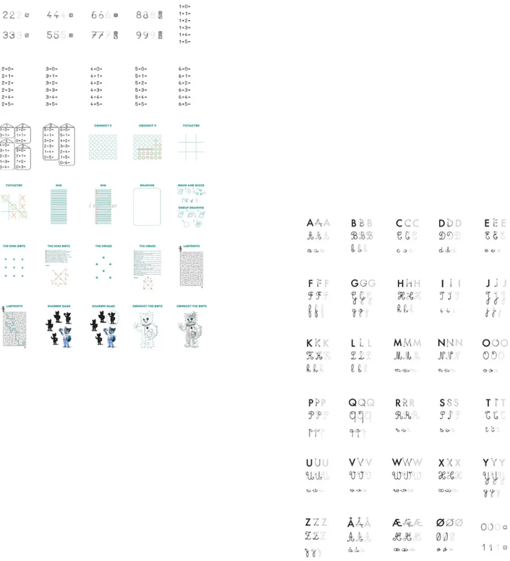 Kidywolf Kreativ Leg|Kreasæt>Refill Tegnemotiver - 60 motiver - Games/Education