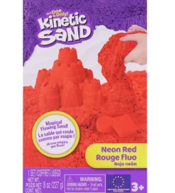 Kinetic Sand Kreativ Leg>Strandsand - 227 gram - Neon Red