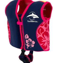 Konfidence Strandlegetøj>Svømmevest - Original - Navy Hibiscus