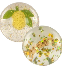 Konges Sløjd Bolde>Hoppebolde - 2-pak - Lemon/Tiger