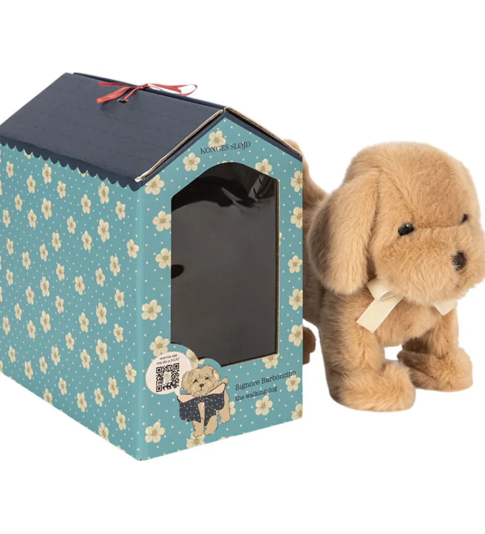 Konges Sløjd Bamser>Interaktiv Bamse - Walking Dog - Brun