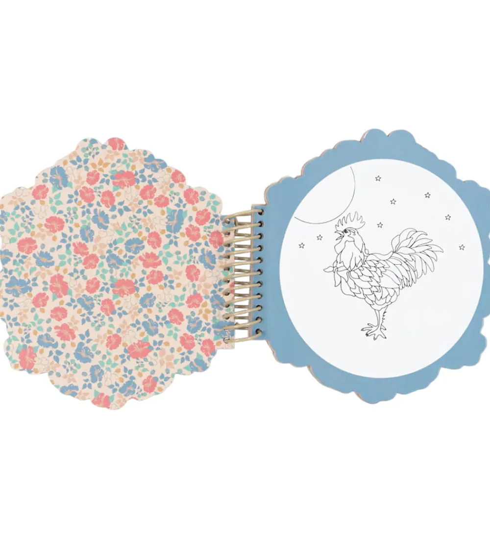 Konges Sløjd Malebog|Kreativ Leg>Malebog - Bunny Sweetheart - Farv med Vand